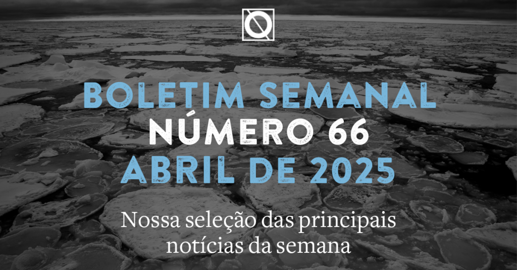 capa do clipping 66 do contapoder.
Uma foto com o artico descongelando.
